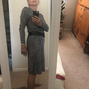 Tory Burch navy & white cocktail dress